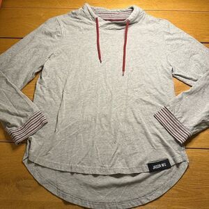 Jason Wu For EvaAir Pullover Mock Neck Gray Sweatshirt Long Sleeves Size Medium